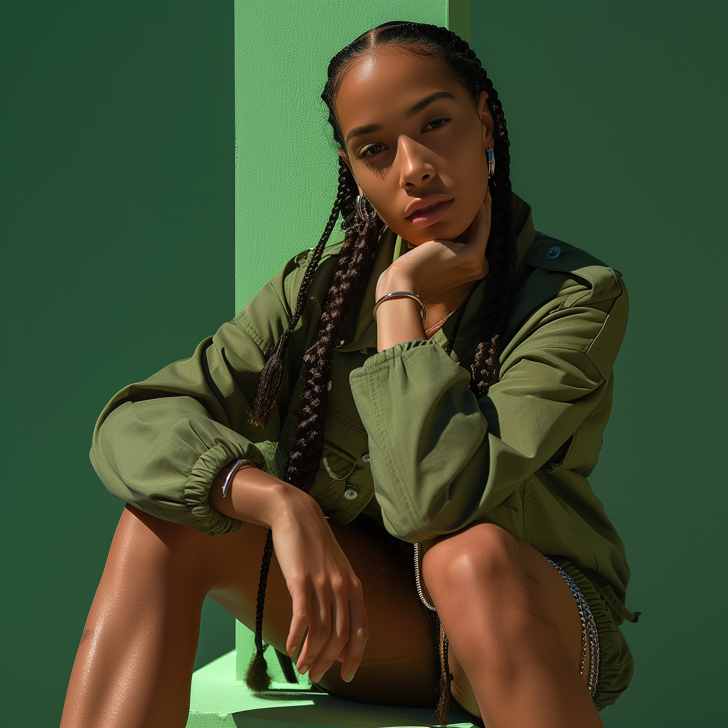 bluueye_young_ethnic_model_with_long_braided_hair_on_green_back_c8b9df5f-84f7-472b-9f69-7008d0b08c7b