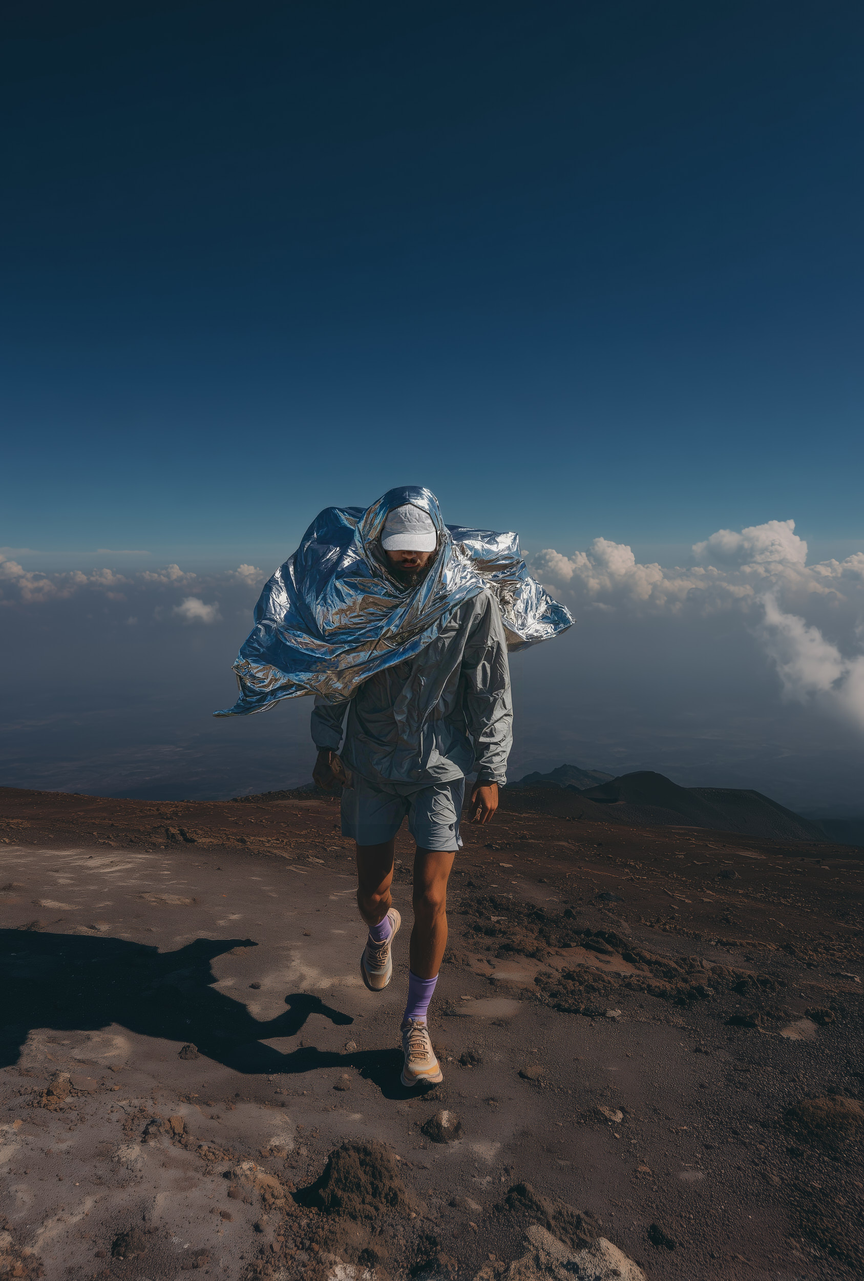 CO_bluueye_a_man_is_running_on_the_top_of_a_volcano
